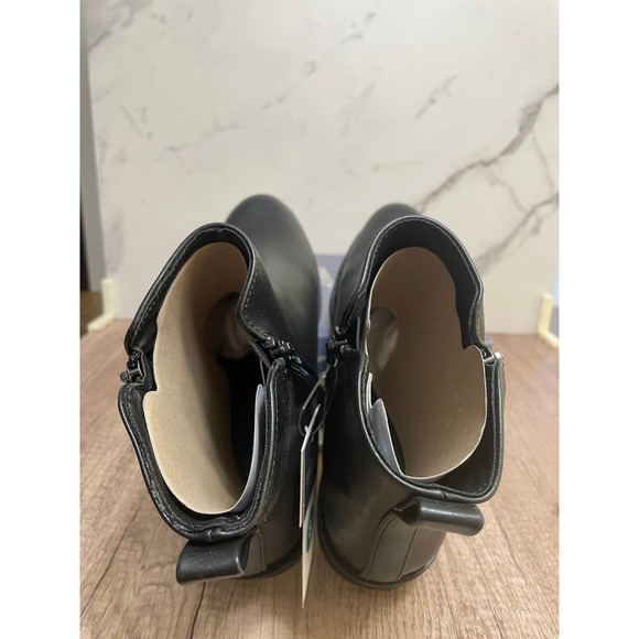 Universal Thread Bronna Booties Ankle Boots Side Zip Black Size 8 - Picture 5 of 6